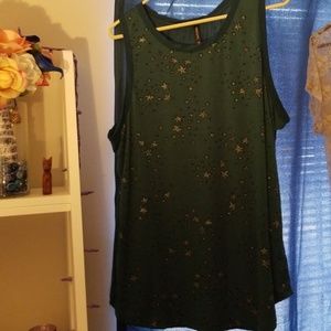 Massini blue with stars tank top